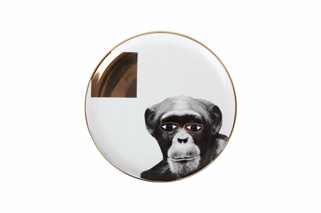 Porland Wild Life Monkey Düz Tabak 20cm 04ALM005126