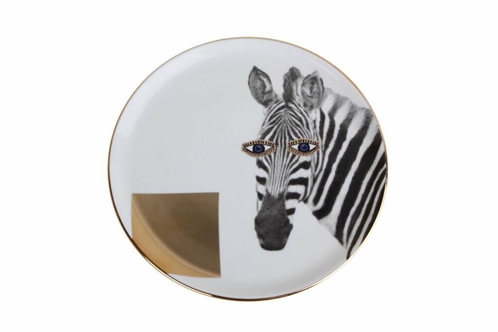 Porland Wild Life Zebra Düz Tabak 20cm 04ALM005134