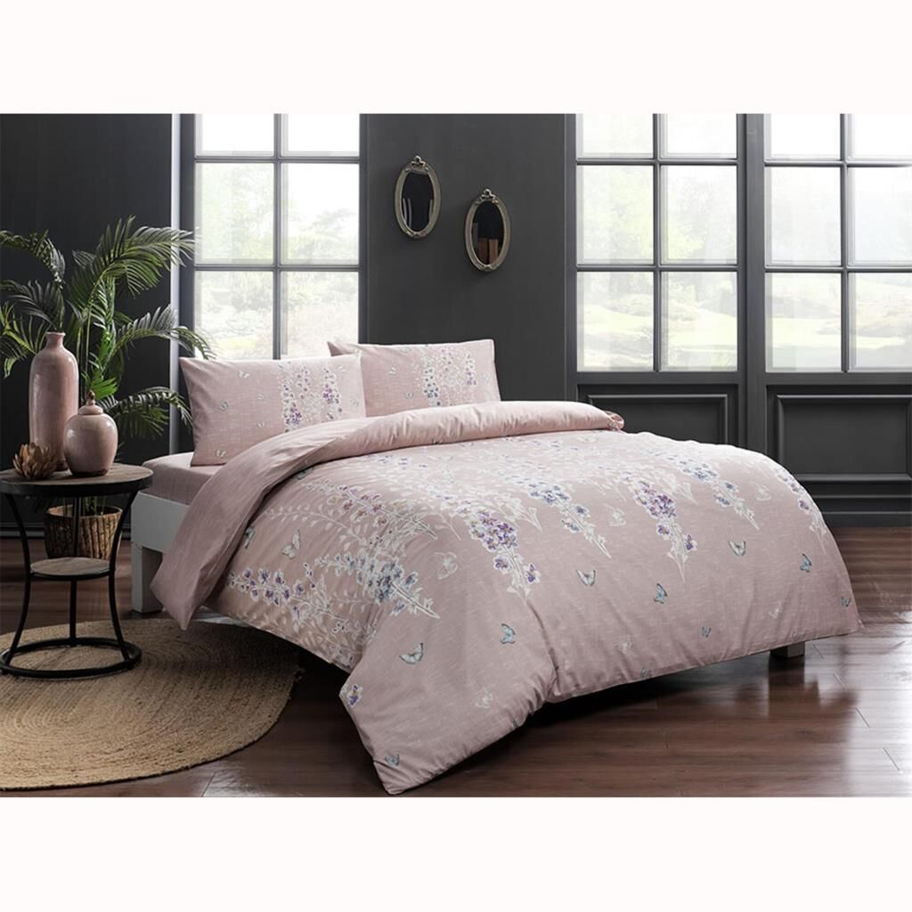 Taç Sarah Ranforce Tek Kişilik Nevresim Takımı Pembe