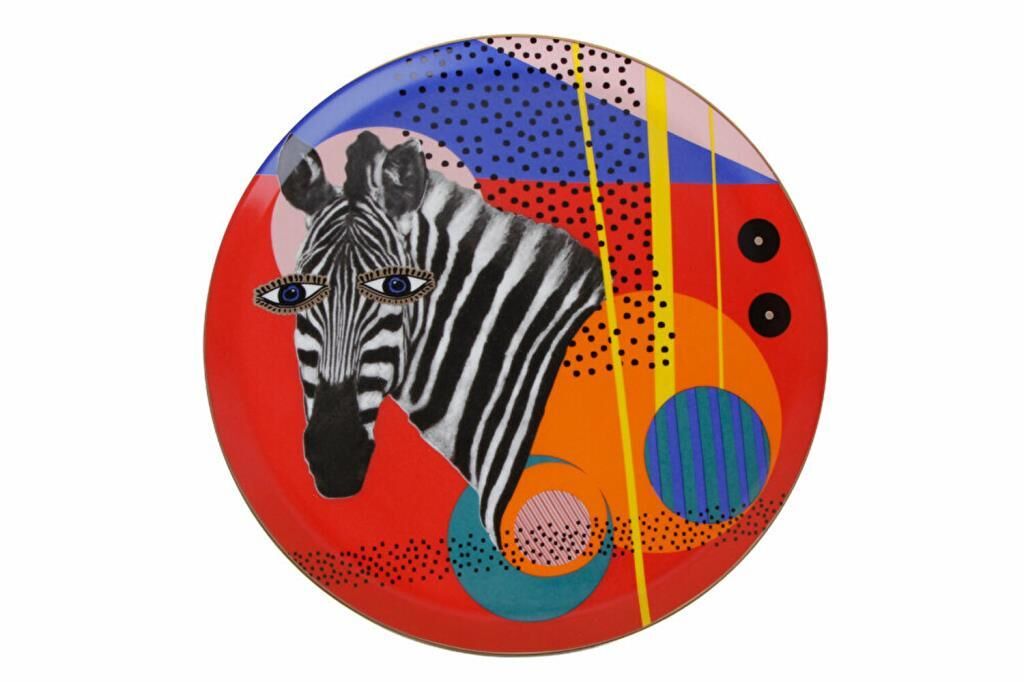 Porland Wild Life Zebra Düz Tabak 28cm 04ALM005136