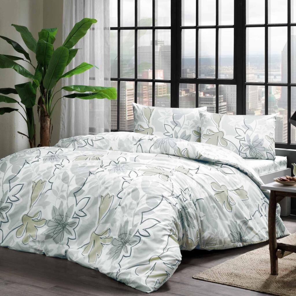 Taç Jamie Ranforce Tek Kişilik Nevresim Takımı Gri