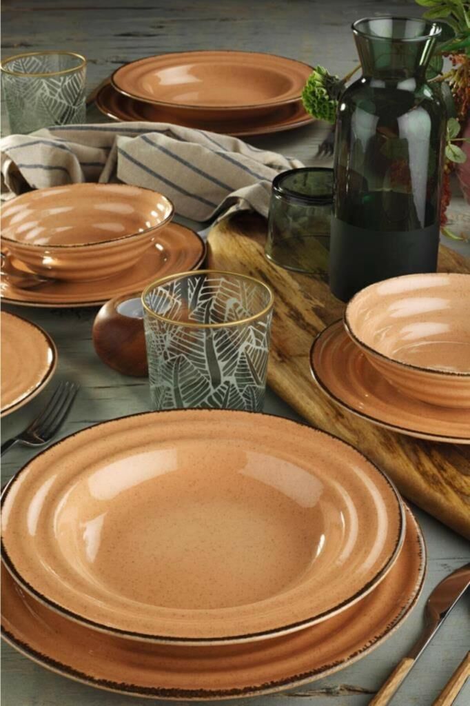 Kütahya Porselen Tuana 24 Parça Yemek Takımı Pearl 04 Y.Ağzı