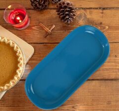 Keramika Noyan 26 cm Kayık Tabak Mavi 406 A