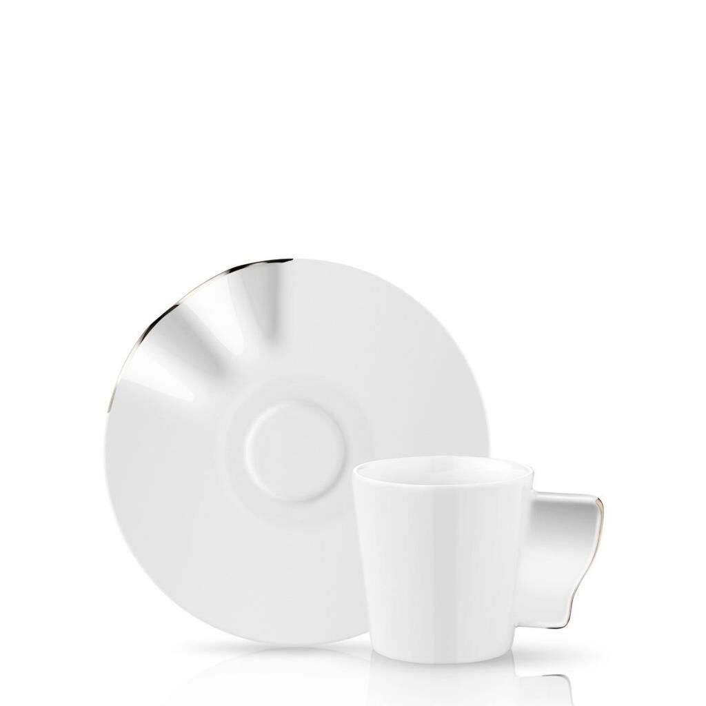 Koleksiyon Kaffa Türk Kahve Fincanı Seti 6'lı Platin