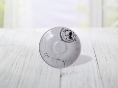 Keramika 14 cm Beyaz 6 lı Atatürk İmzalı Çay Tabağı Beyaz 004