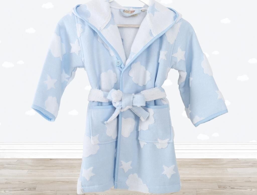 İrya Cloud Çocuk Bornozu Mavi 7-8 Yaş
