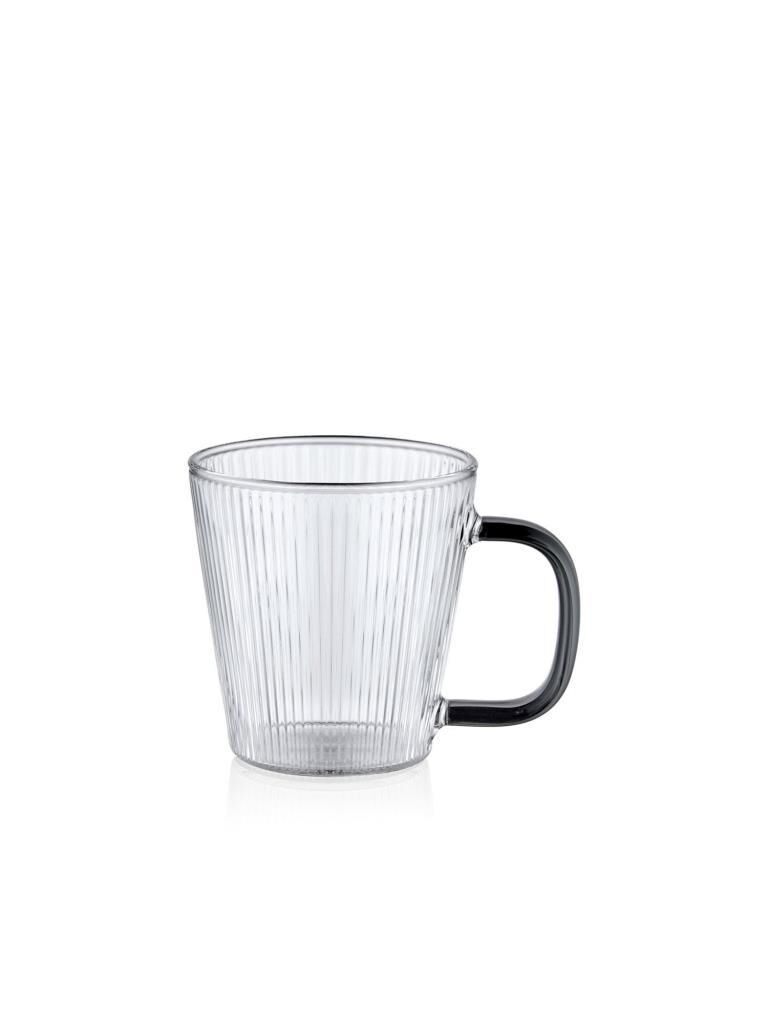 THE MİA Striped Borosilikat Cam Kupa 130 ml
