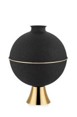 SETABİANCA TEXTURED DARKAYAKLI KÜRE VAZODARK GOLD
