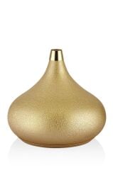 SETABİANCA TEXTURED DARK DAMLA KISA VAZO GOLD