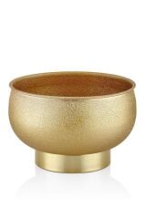 SETABİANCA TEXTURED DARK SAKSI GOLD 29*29*20CM