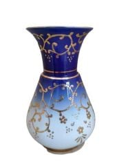 Kütahya Porselen Kandil 25 cm Vazo Dekor No:3678 Kobalt