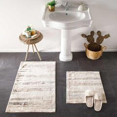 Taç Classy pamuklu paspas 2li bej 71318106