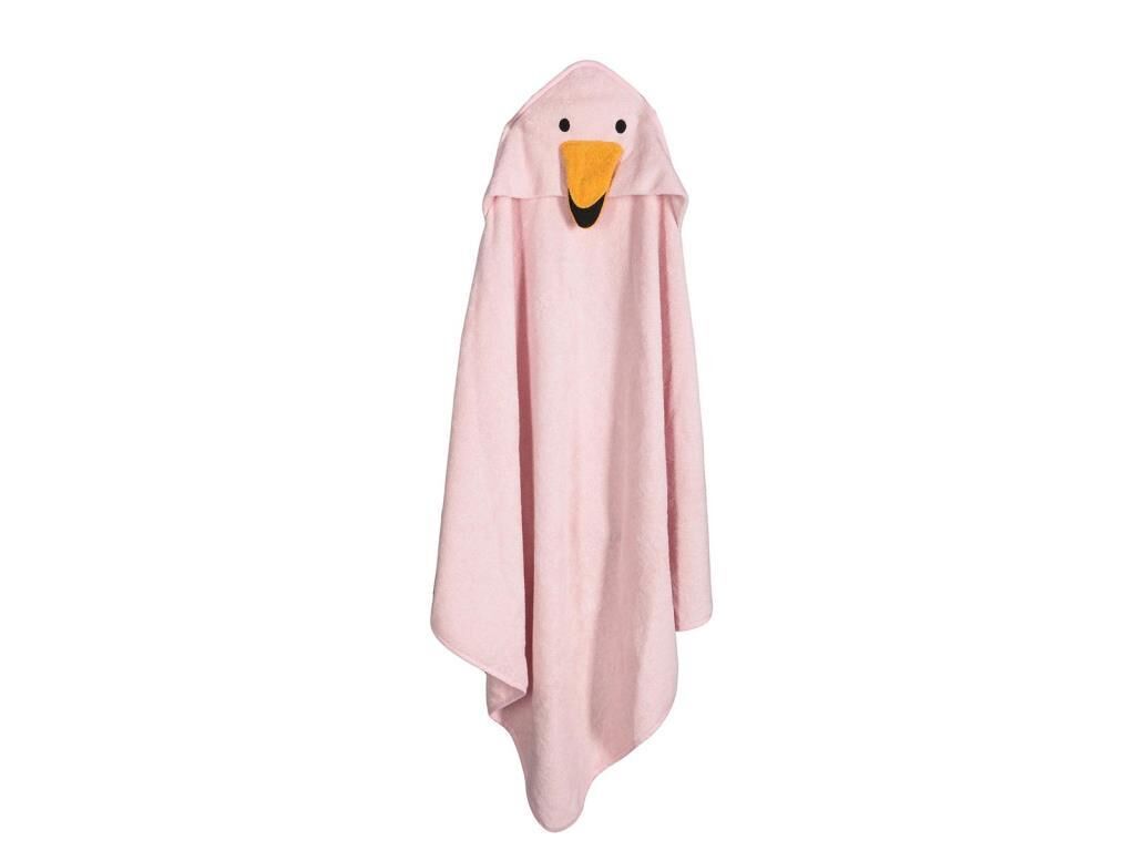 PORLAND STY DUCK KAPÜŞONLU PEMBE ÇOCUK HAVLU 100X100