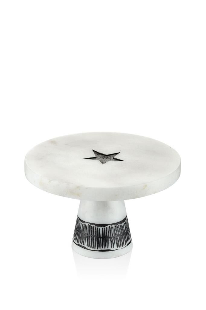 SETABİANCA EVZA  AYAKLI YILDIZ DEKOR AYAKLI SUNUMLUK